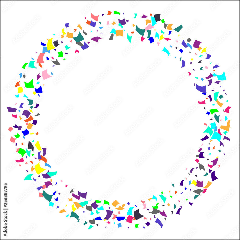 Colorful confetti on white background. Colorful confetti on white background.