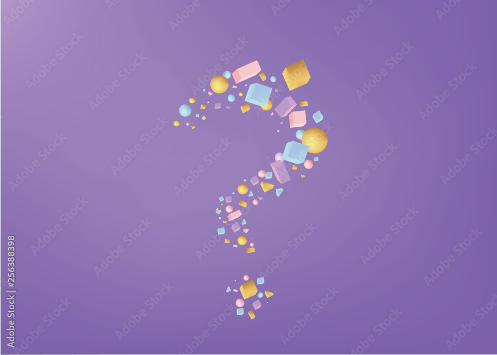question sign of 3d figures realistic vector question sign of 3d figures realistic vector