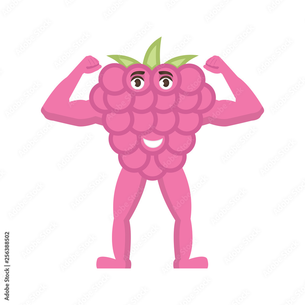Makinga Raspberry Face Cartoon Raspberry With Face