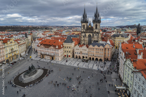 Old Town Square in Prague - Gothic Church of the Blessed Virgin Mary in front of Tyn, Prague, Old Town, Unesco, Czech Republic