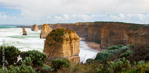 Photography Section of the Twelve Apostles along the south Victoria coast, Australia
