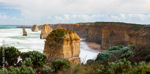 Section of the Twelve Apostles along the south Victoria coast, Australia