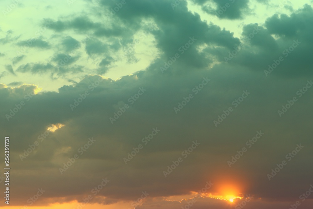 nice toned sunset or sunrise clouds for using in design as background.
