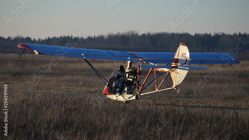 take off the motor glider