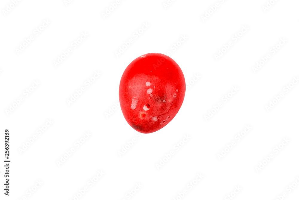 Fototapeta premium Colorful handmade easter eggs isolated on a white background