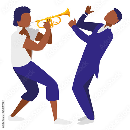 couple of musicians characters