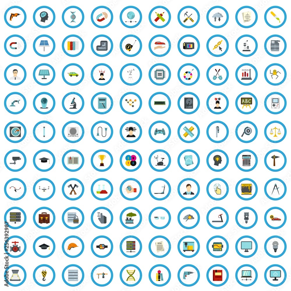 100 industrial skill icons set in flat style for any design vector illustration 100 industrial skill icons set in flat style for any design vector illustration