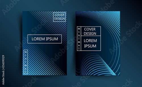 Minimal geometric abstract design for cards, templates, flyers, covers, web