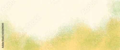 abstract grunge watercolor green and yellow background