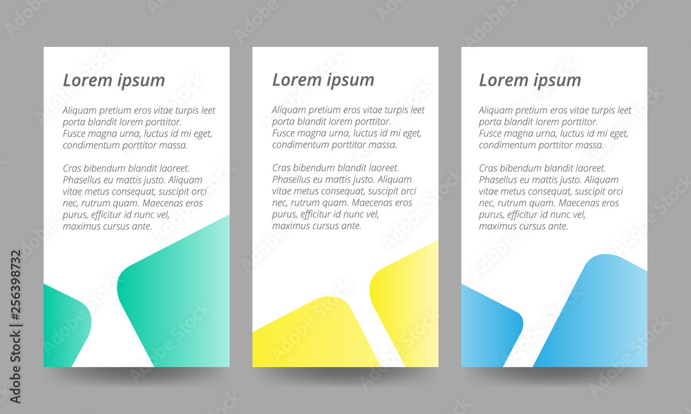 Abstract geometric design banner for advertising template. Colorful banner.