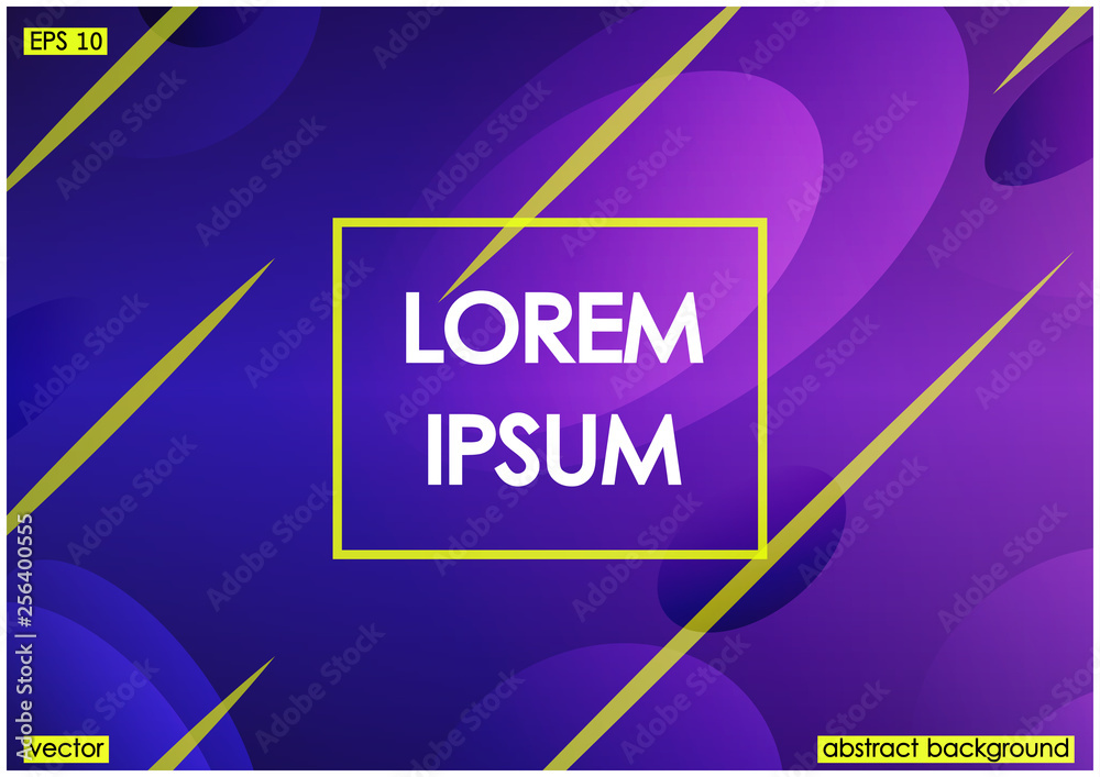 Abstract dynamic geometric shapes, lines on dark purple gradient Abstract dynamic geometric shapes, lines on dark purple gradient