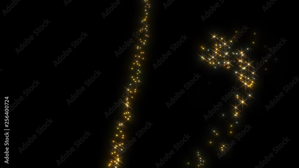 Magic Holidays Light Leaks Looping/ 4k animation of an elegant abstract ...