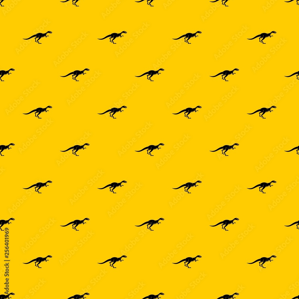 Velyciraptor pattern seamless vector repeat geometric yellow for any design