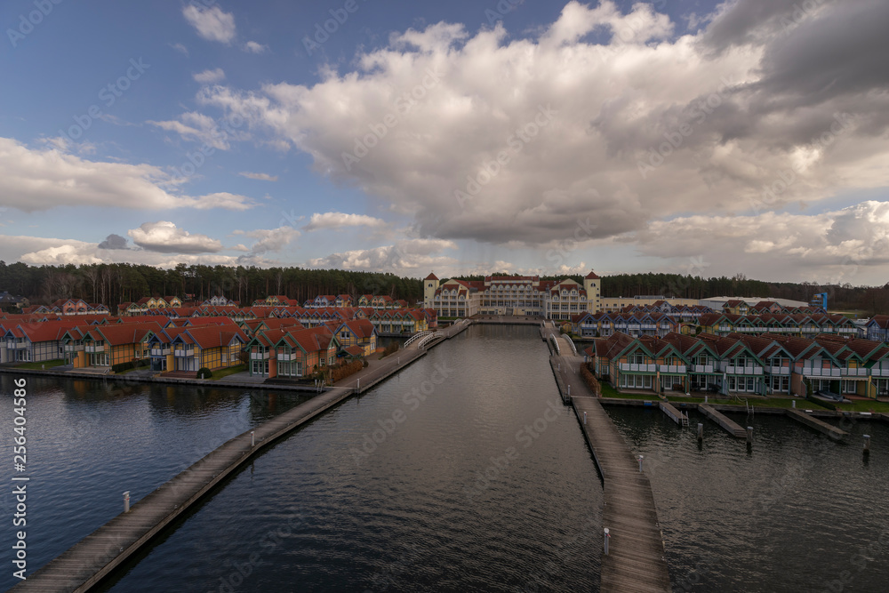 Fototapeta premium Hafendorf Rheinsberg