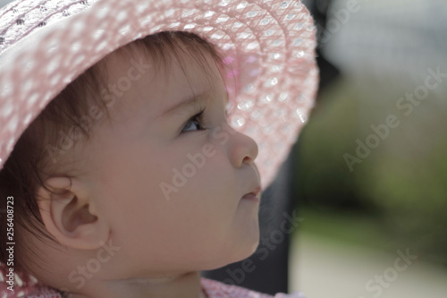 portrait of baby in a hat