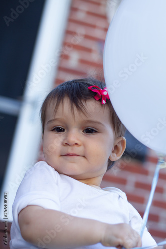 Little girl with balloon