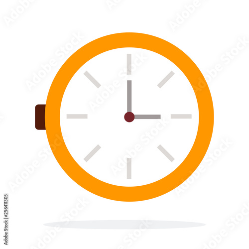 Pocket watch vector flat isolated