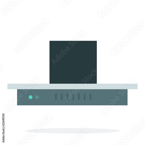 Extractor hood vector flat isolated