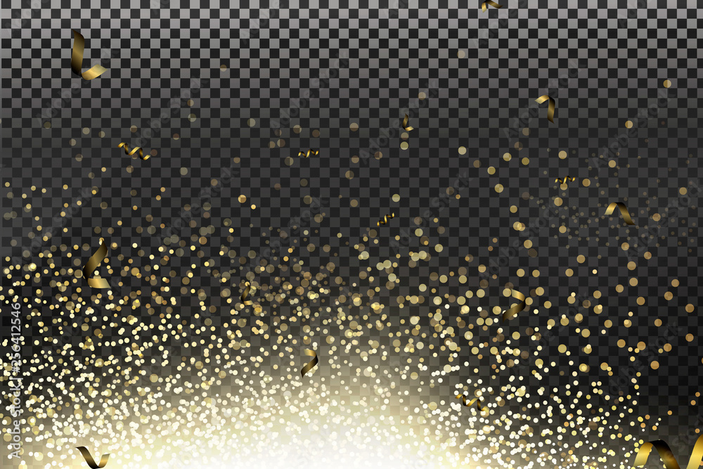 Vector gold glitter particles background effect for luxury greeting rich card Vector gold glitter particles background effect for luxury greeting rich card
