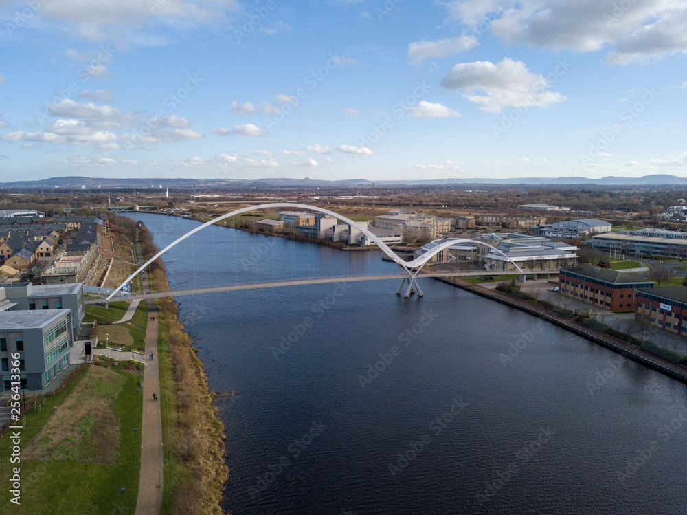 The infinity bridge at stockton on tees