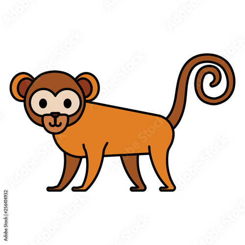 cute exotic monkey character