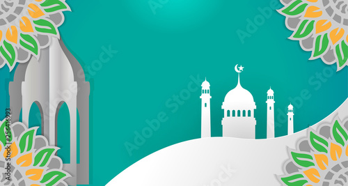 Photography background islamic designer design template