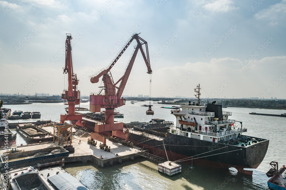 Fototapeta premium Cargo industrial port