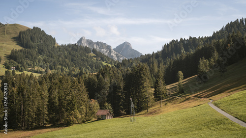 Beautiful vally in Sattel near Lake Zug Switzerland