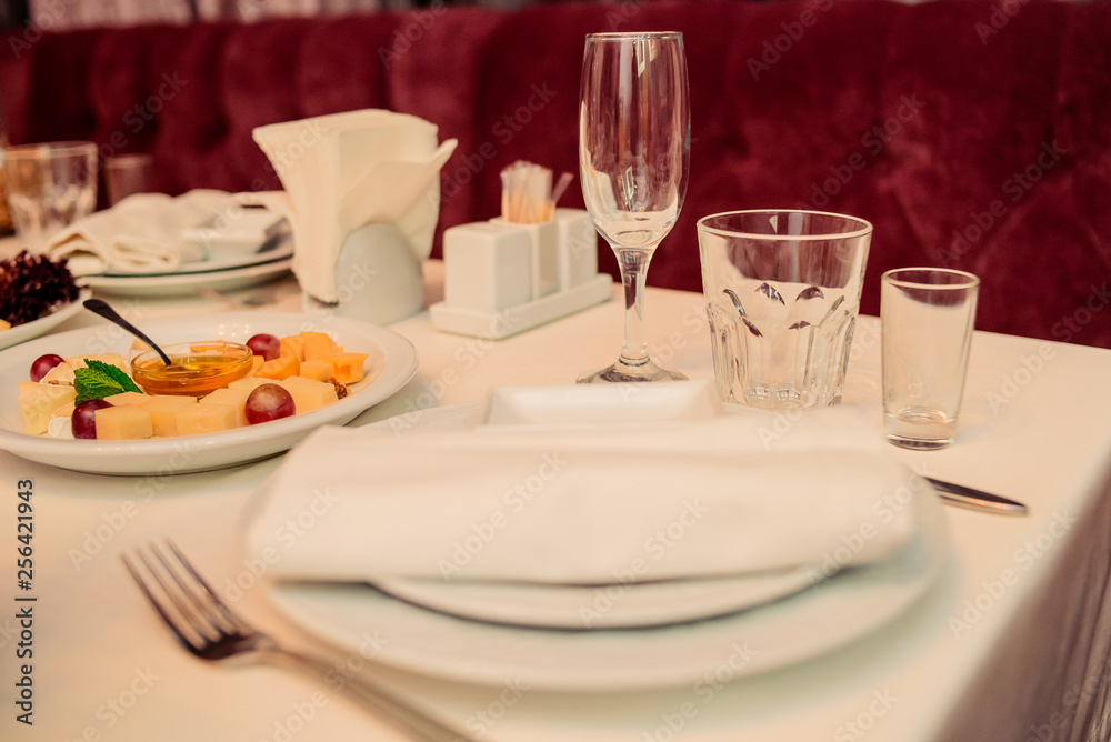 table set for dinner