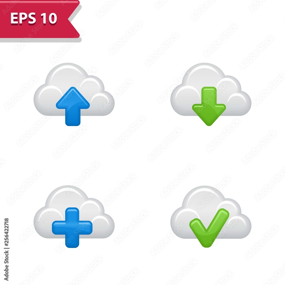 Fototapeta premium Professional, pixel-aligned icons in realistic colors.