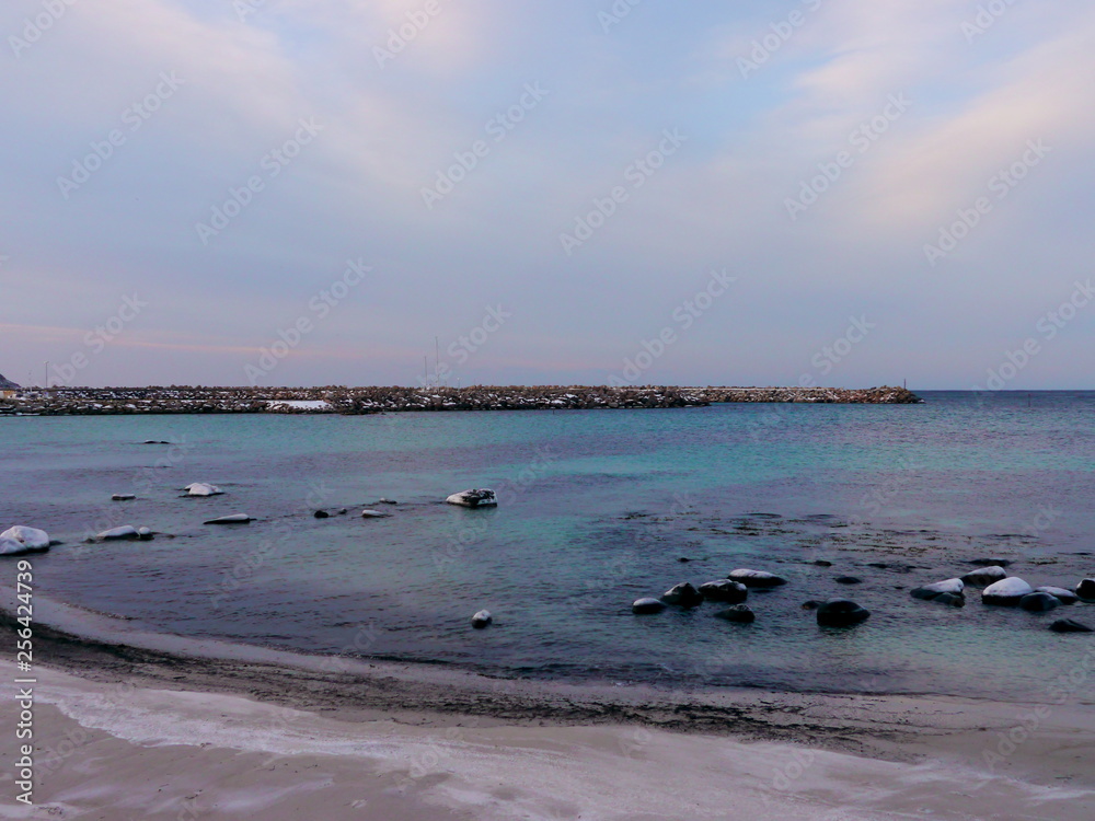 Fototapeta premium beach at sunset
