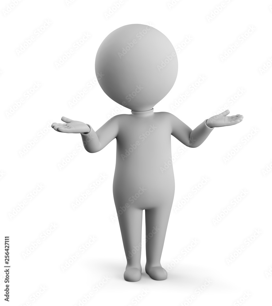 3D small man - perplexity 3D small man - perplexity