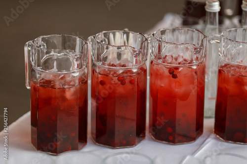 Wallpaper Mural Decanters with cranberry lemonade and ice Torontodigital.ca