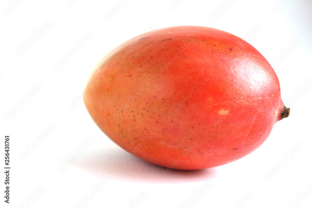 ripe red mango isolated on white background ripe red mango isolated on white background