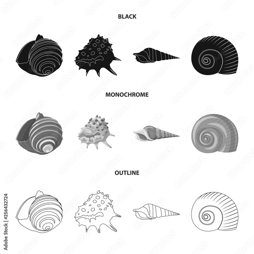 Vector design of animal and decoration logo. Set of animal and ocean stock symbol for web. Vector design of animal and decoration logo. Set of animal and ocean stock symbol for web.