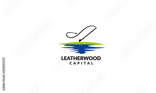 Fish flying logo