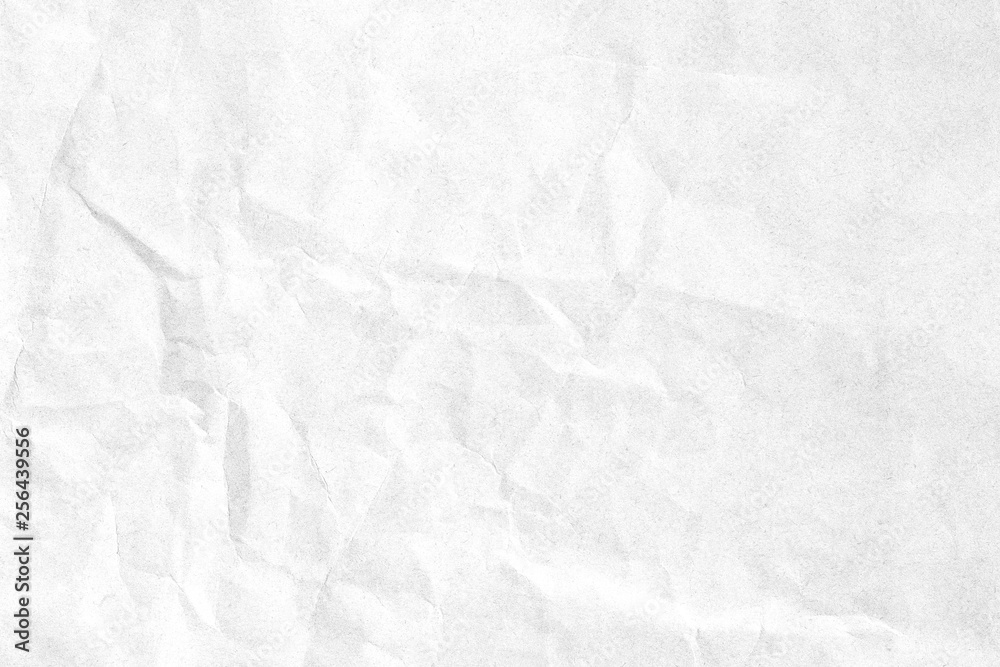Naklejka premium Crumpled white paper texture