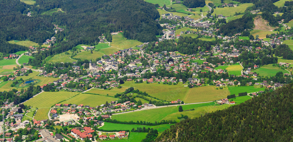bad reichenhall - European Alps landscape from above
