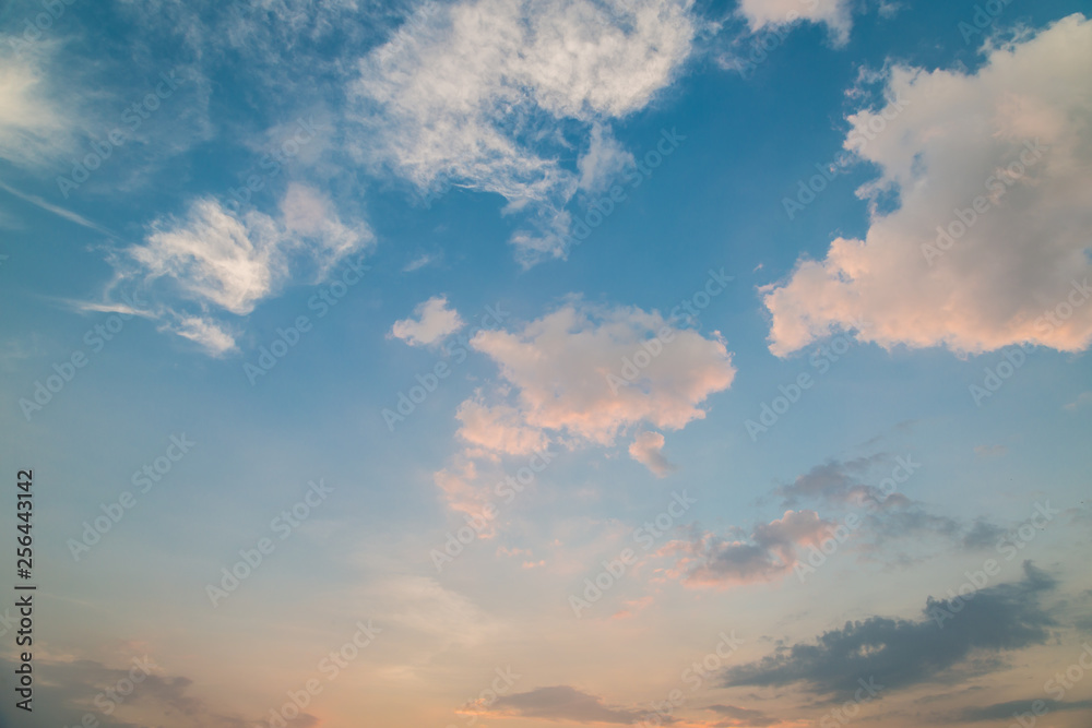 sky and clouds before sunset
