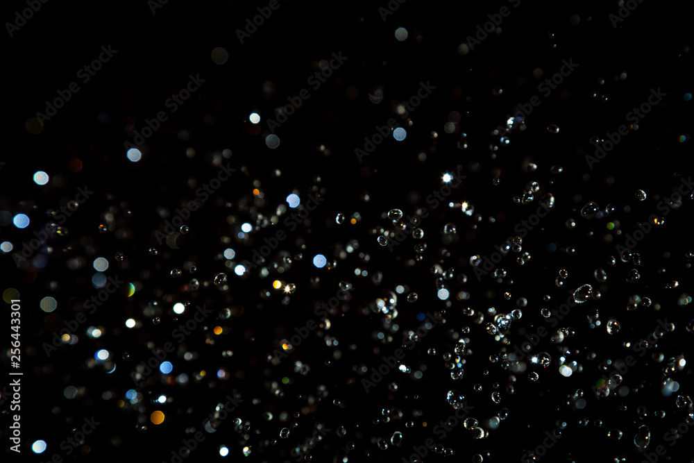 Black bokeh texture Black bokeh texture