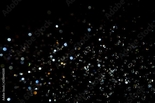 Black bokeh texture