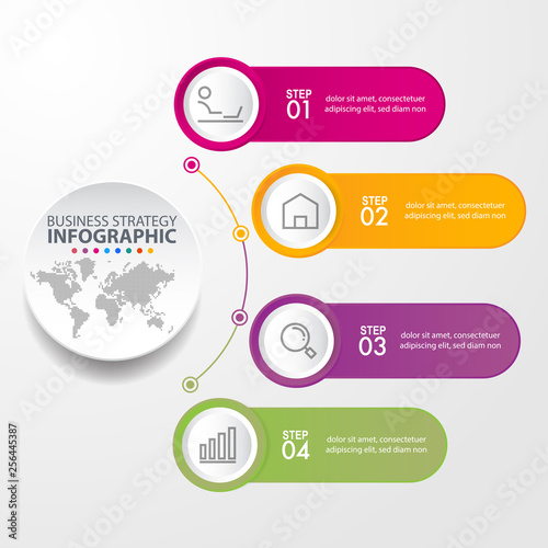 Business Infographics design template illustration. Vector eps10.