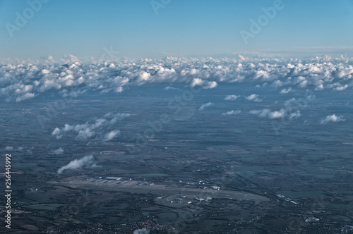 Stansted International Airport from Airplane Window