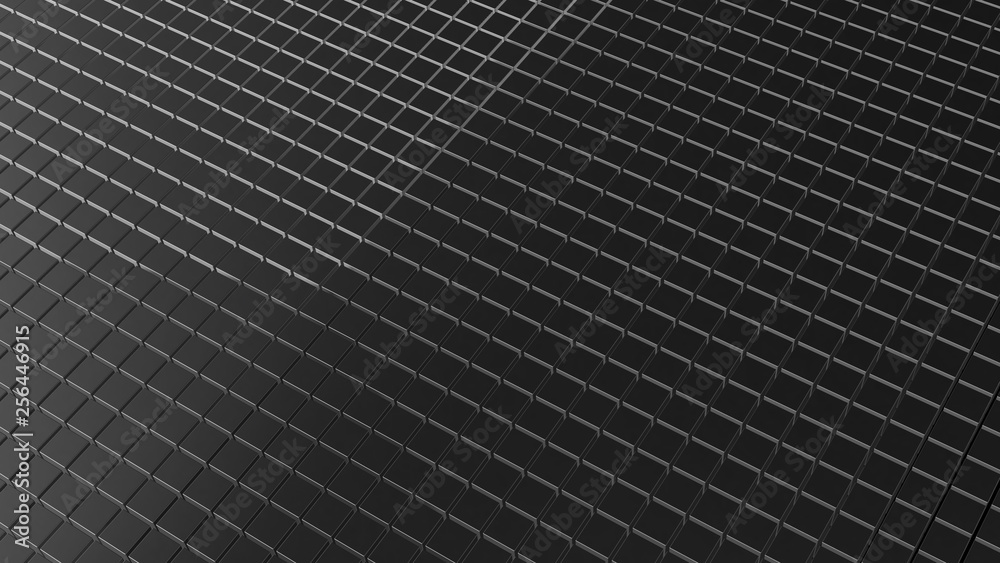 3d rendering of Metal cubes geometric background 3d rendering of Metal cubes geometric background