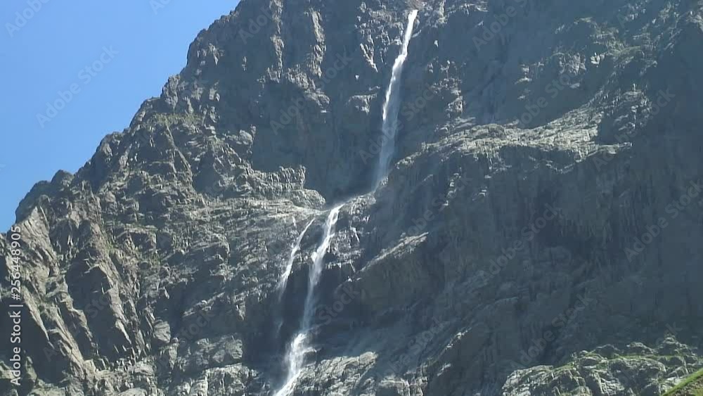 Caucasus. Ossetia. Gorge Midagrabin. Waterfalls Caucasus. Ossetia. Gorge Midagrabin. Waterfalls