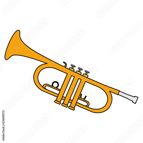 trumpet instrument musical icon