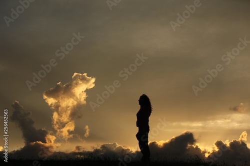 Fototapeta Naklejka Na Ścianę i Meble -  group of happy young people dancing at the beach on beautiful summer sunset .savsat/artvin/turkey