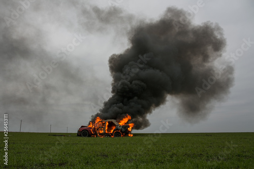 Obraz na plátně explosion car