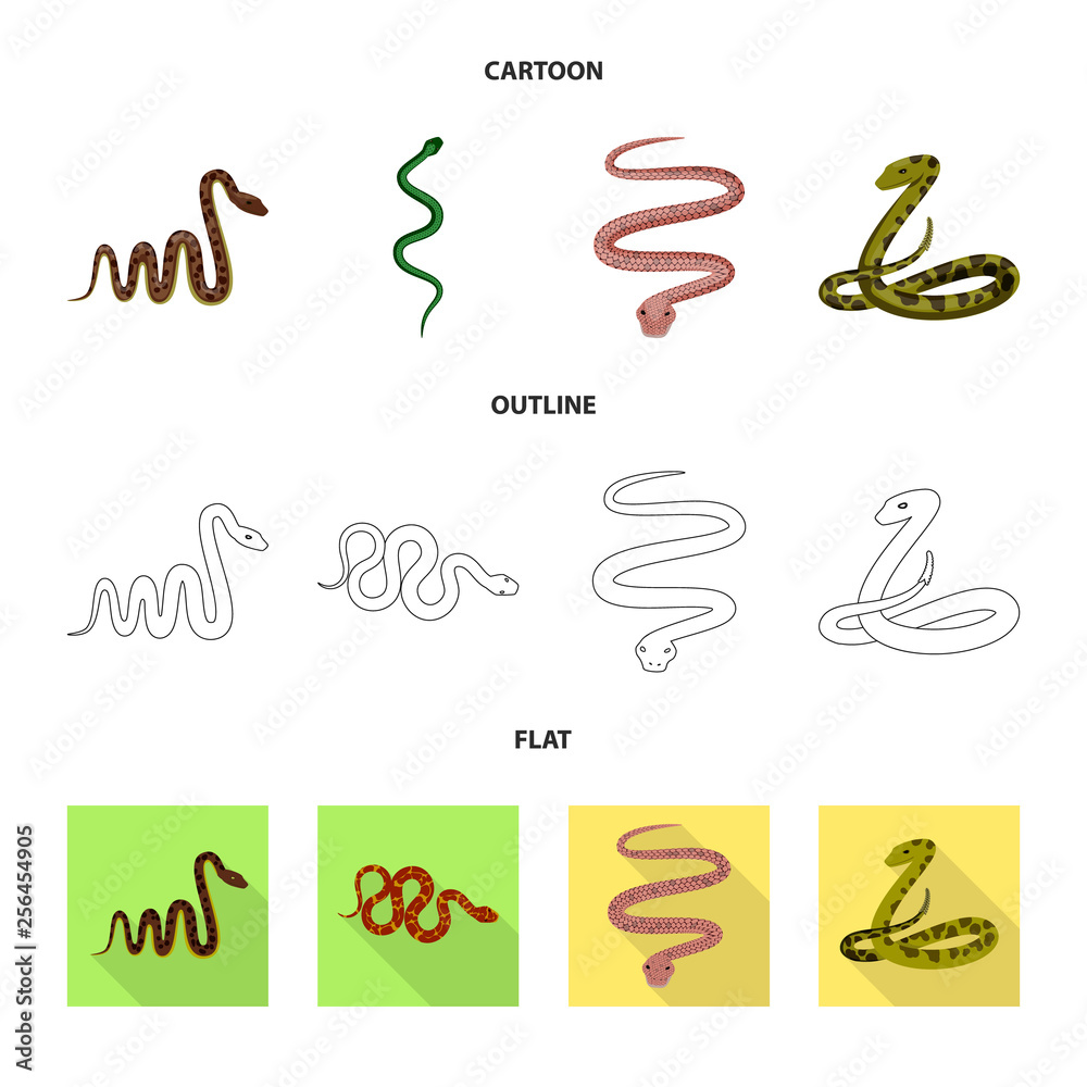 Obraz premium Vector illustration of mammal and danger logo. Set of mammal and medicine stock vector illustration.