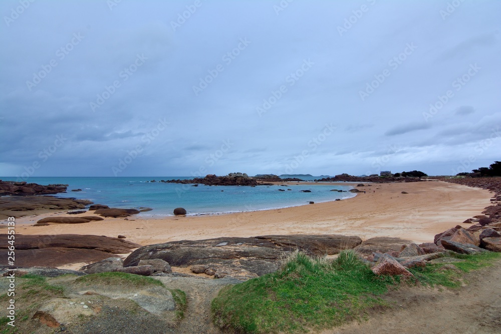 La côte de granit rose à Trégastel en Bretagne. France La côte de granit rose à Trégastel en Bretagne. France